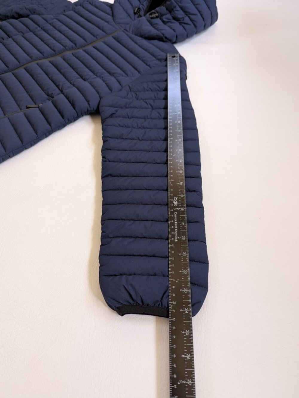 BCBG MAX AZRIA Women's Puffer Quilted Jacket Size L Navy - Picture 10 of 11